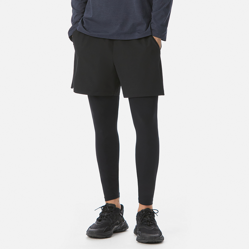 맨즈 투 인 원 레깅스 팬츠 AMNELG301 - 상품 이미지