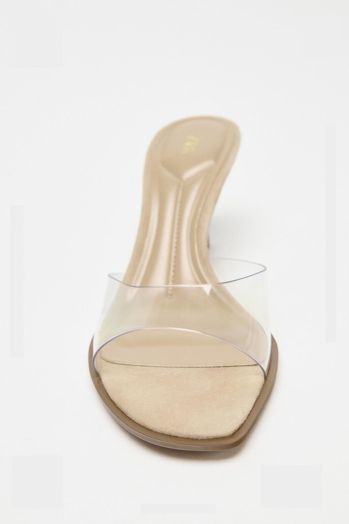 자라 비닐 힐 샌들 2362/510 LIGHT BEIGE - 상세 이미지 4