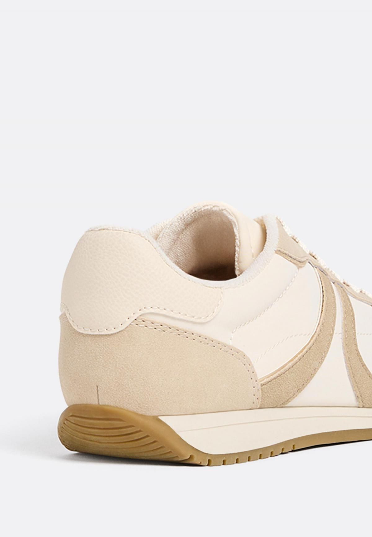 스트라디바리우스 레트로 테크니컬 베이지 로우탑 스니커즈 9518/670 BEIGE - 상세 이미지 3