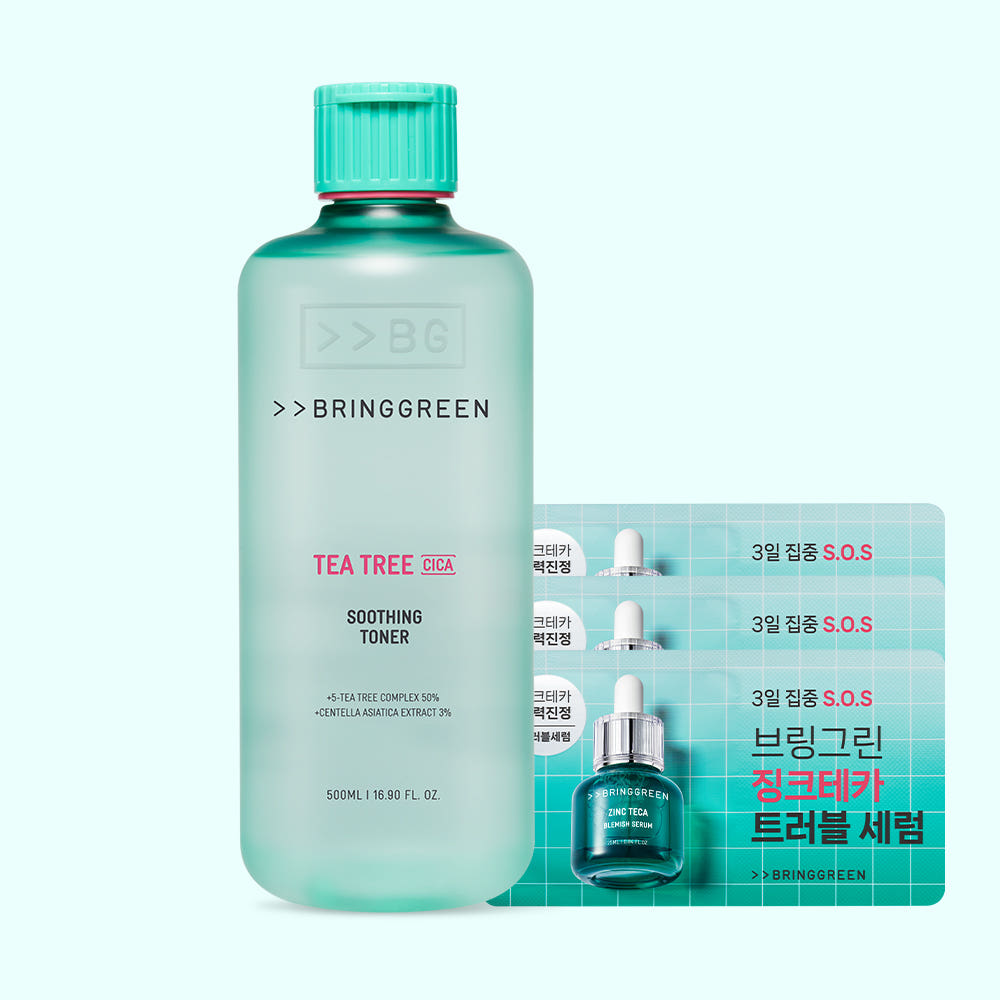 브링그린 티트리 시카 수딩 토너 대용량 증정기획 500ml