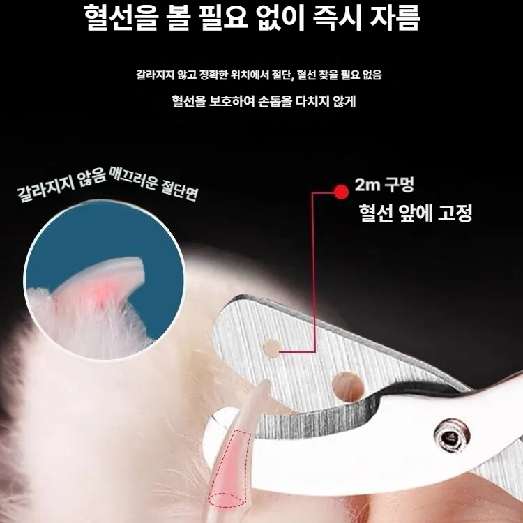 고양이 전용 발톱깎이 손톱깎이 자르기 플레임레드 1개 - 상세 이미지 5