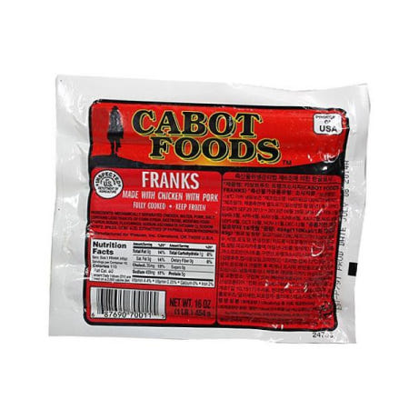 카보트푸드 소시지 (냉동)카보트푸드 프랭크소시지454g