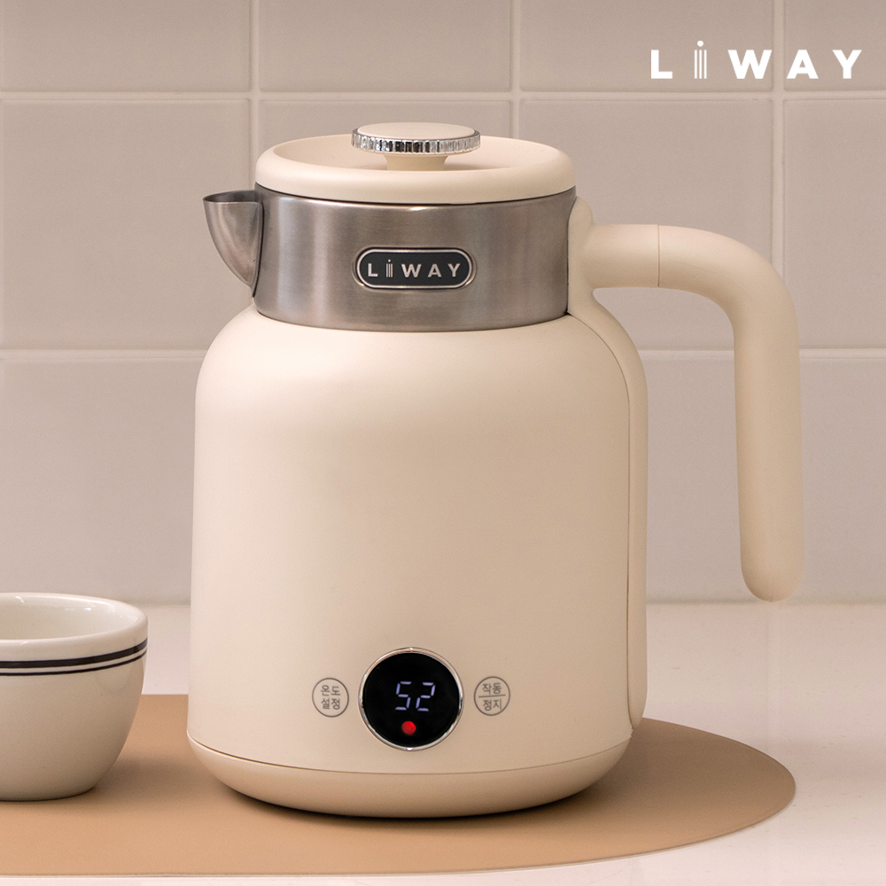 분유포트 전기주전자 티포트 보온 무선 차탕기 스텐 커피 포터