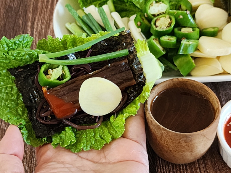 포항 구룡포 꽁치 과메기 10쪽(5미) 간편야채세트 냉장 이미지 6