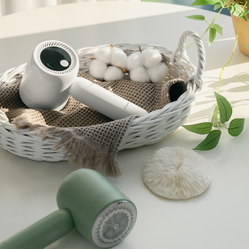 시홈 6중날 보풀제거기 USB 충전식 무선 핸디형 니트 세탁소용 업소용 가정용