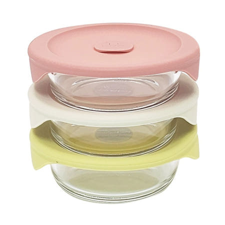 그코 락앤락 바로한끼 밥용기 355ml 3P 햇쌀밥용기 반찬통 그릇 스팀홀 냉동