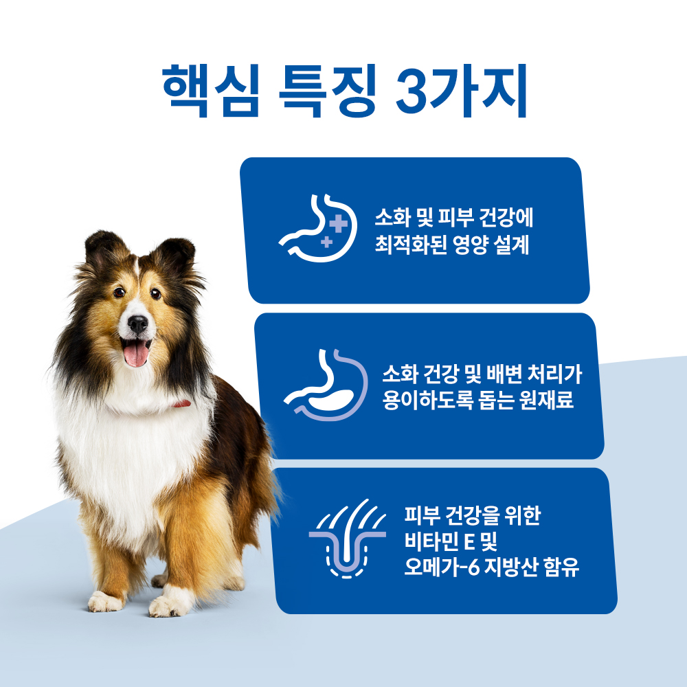 힐스 강아지사료 어덜트 센서티브 스토막 앤 스킨 텐더 치킨 스튜 주식캔 354g x 12개 이미지 3