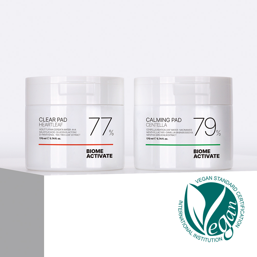 [바액] [2개] 토너 패드 [170ml / 70매] 어성초(각질 트러블케어) 센텔라(피부진정 피지컨트롤)