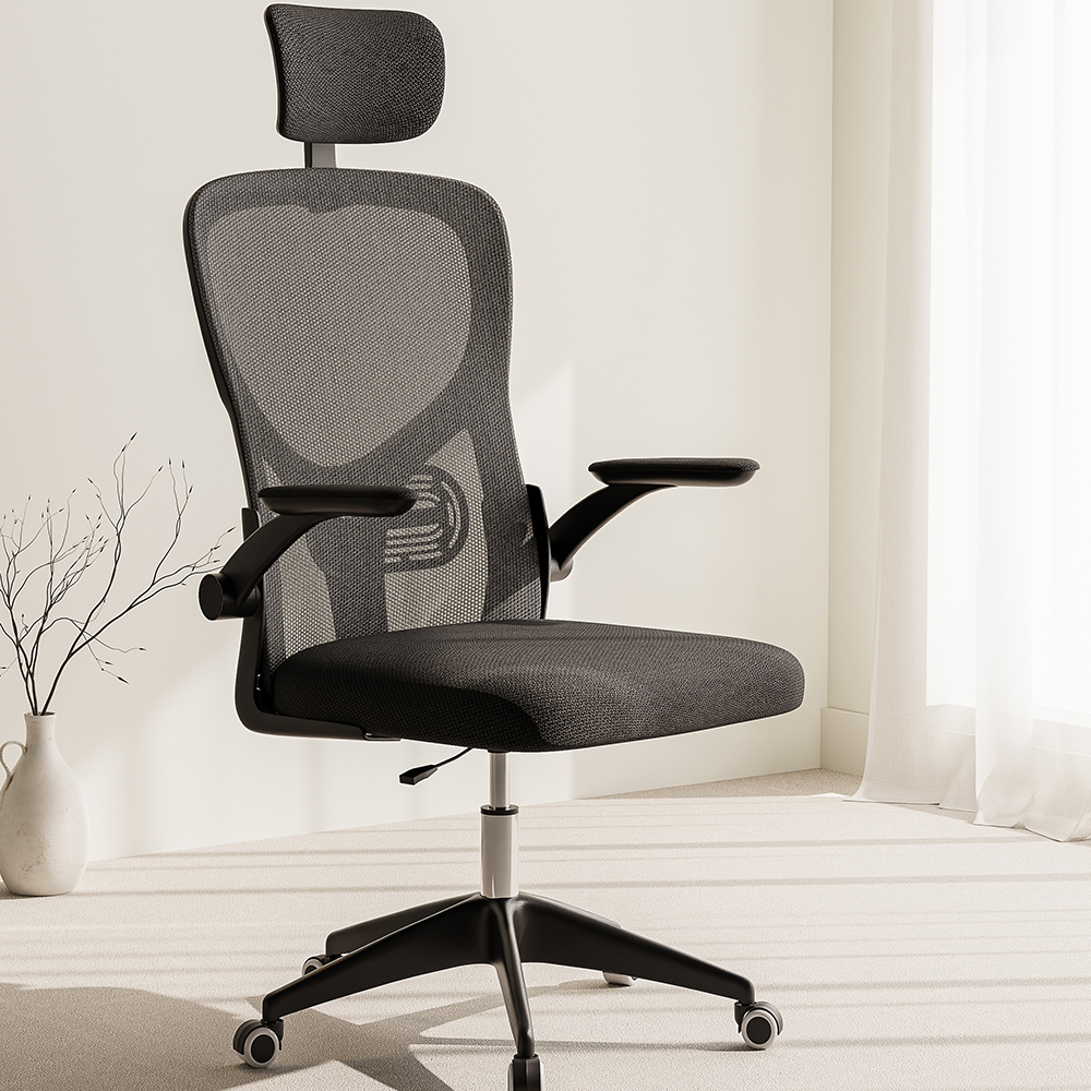 16피스 KM 컴퓨터 사무용 사무실 책상 팔걸이 조절 의자 학생 공부 도서관 튼튼한 체어 - 상세 이미지 3