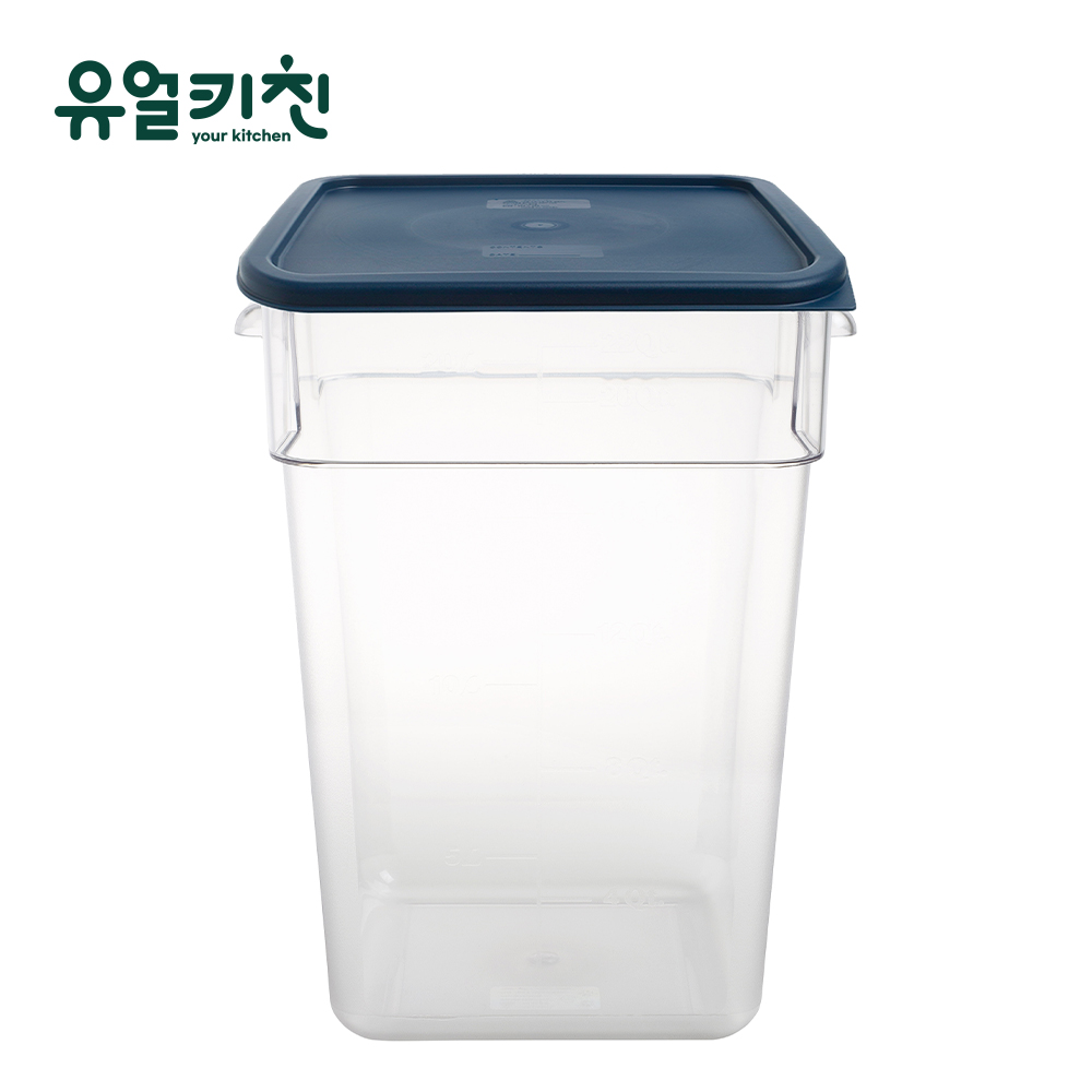 사각플라스틱통 식재료 보관용기 저장용기 22호(qt) - 상품 이미지