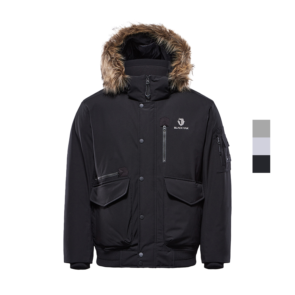 남자 숏패딩 오리털 봄버 파카 다운점퍼