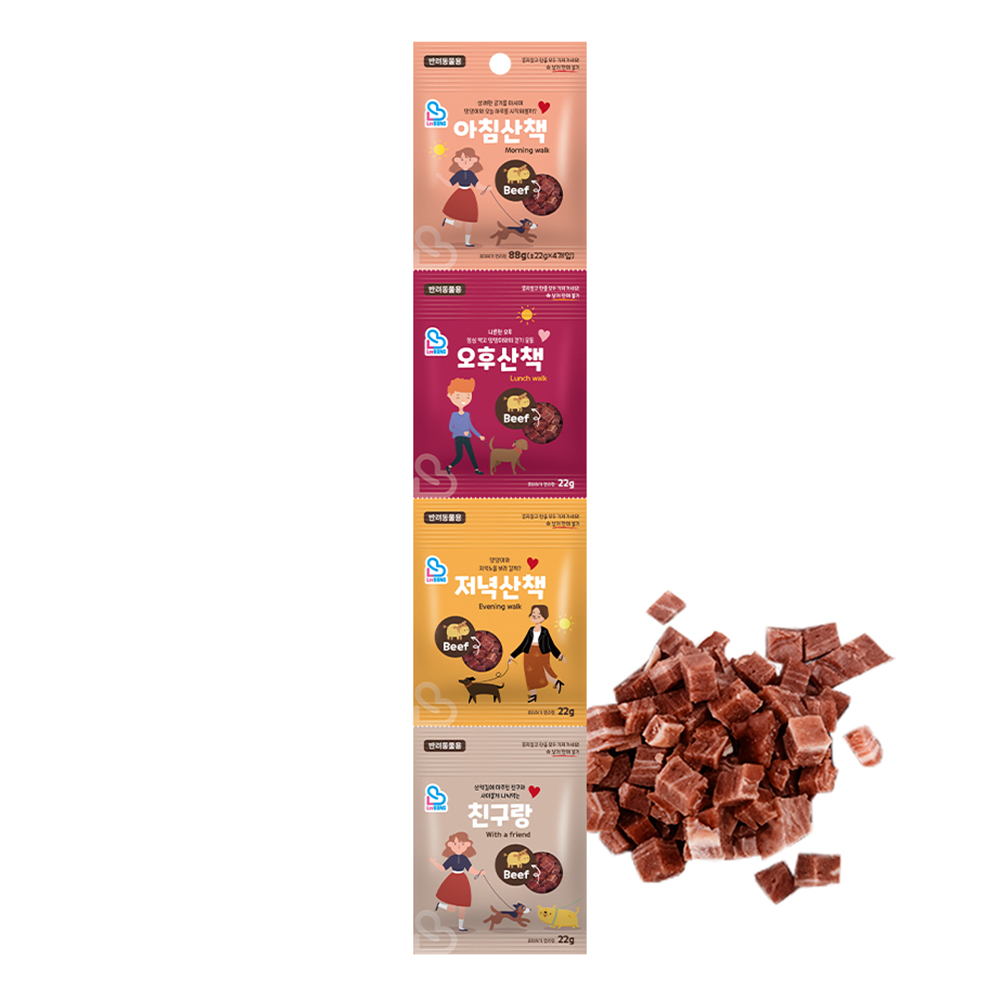 러봉 산책간식 노즈워크 강아지져키 소고기맛, 88g, 1개 - 상품 이미지