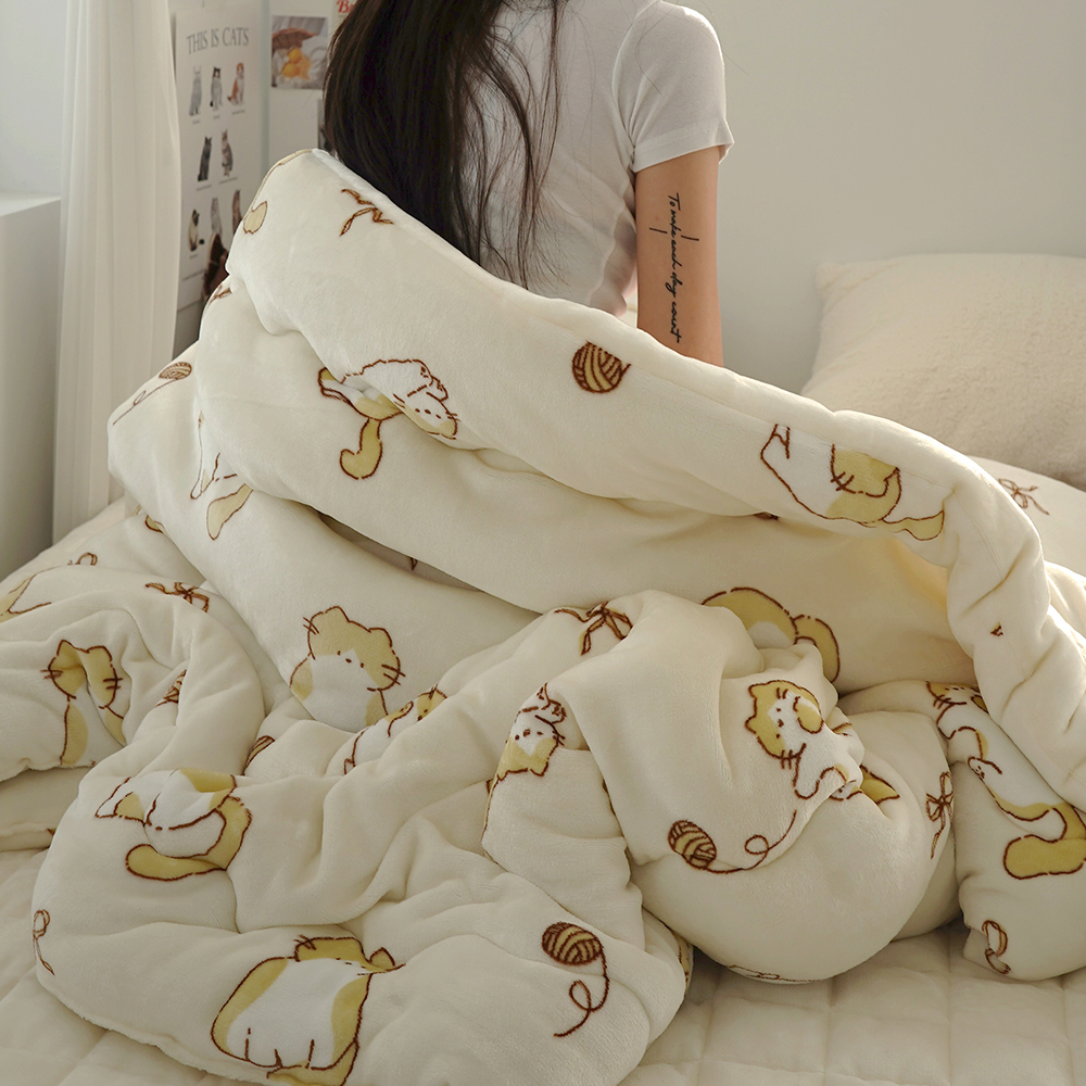 몽글따뜻 그래핀 발열 밍크 극세사 이불 정전기 없는 겨울이불 SS