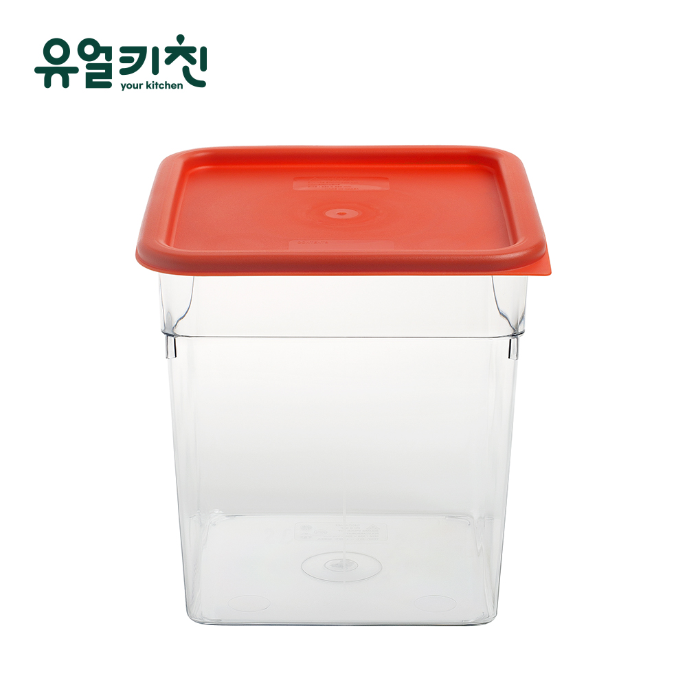 사각플라스틱통 식재료 보관용기 저장용기 8호(qt) - 상품 이미지