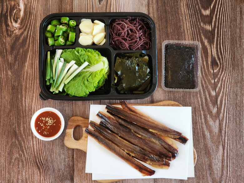 포항 구룡포 꽁치 과메기 10쪽(5미) 간편야채세트 냉장 - 상세 이미지 4