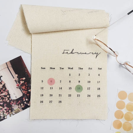 코코 2023 린넨 캘린더 집꾸미기 예쁜달력 벽걸이형