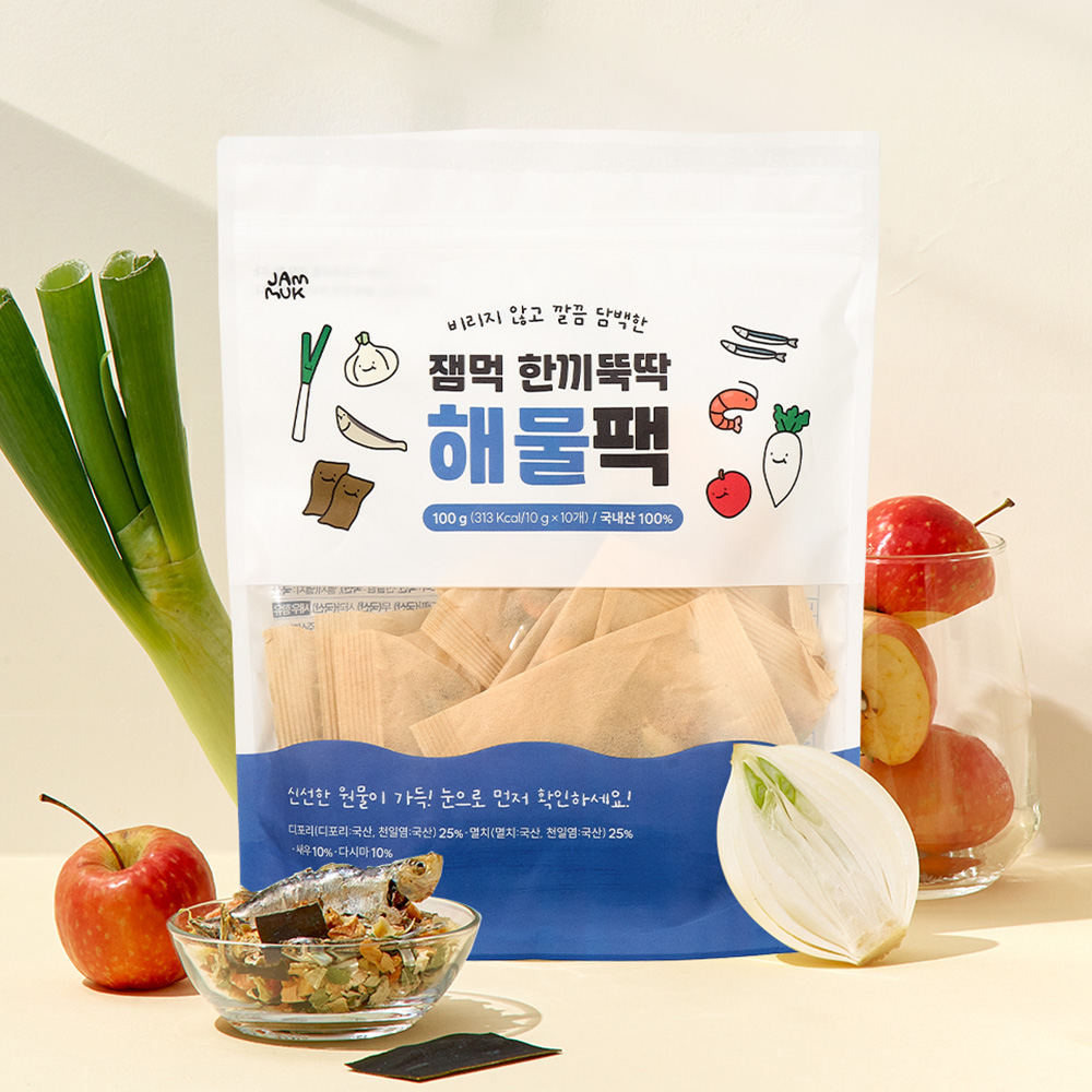 잼먹 채수 육수 해물 팩 10gx10개입