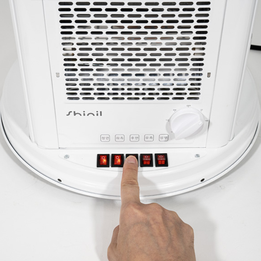 신일 오방난로 5방향 전기히터 초고속가열 가정용 사무실 업소용 석영관 히터