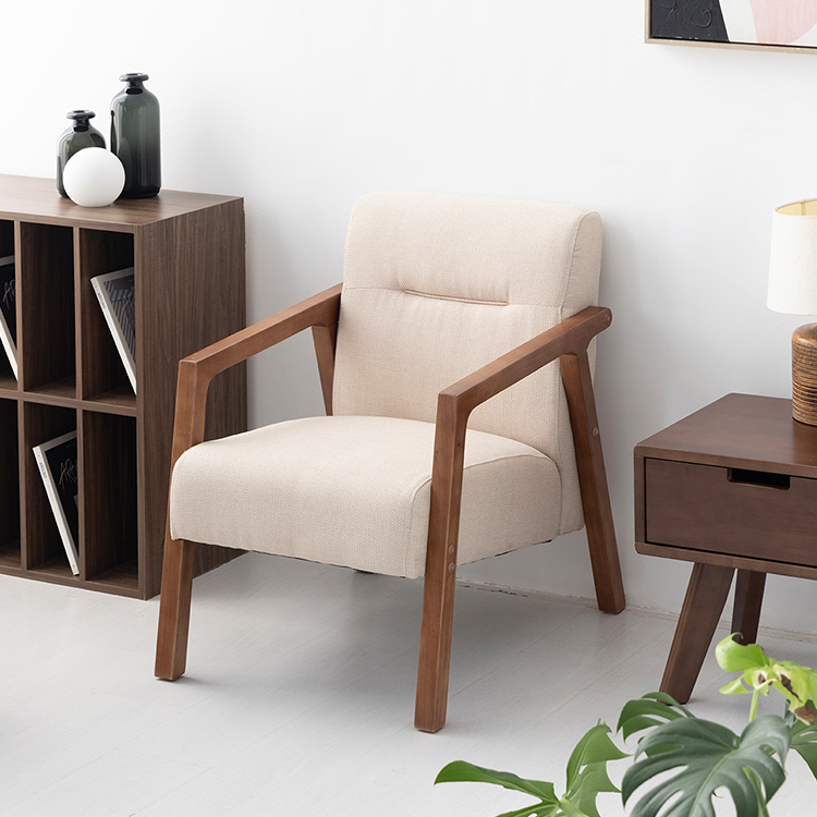 COOKY 패브릭 소파 1인 딥베이지 8374.4549, 1인용