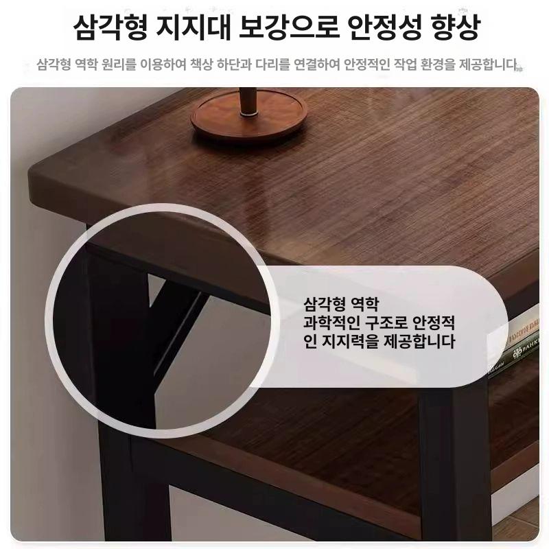 좁고 긴 창가테이블 틈새 베란다 선반 탁자 화분테이블 단층-80-따뜻한 백색 - 상세 이미지 4