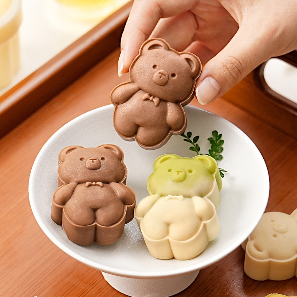 월병틀 곰돌이 곰 나비넥타이 통통쿠키틀 만들기 명절 커터 야채 베이킹 홈베이킹 - 상세 이미지 2