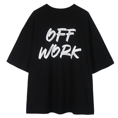 OFF WORK 시그니처 반팔 티셔츠 - 상세 이미지 3