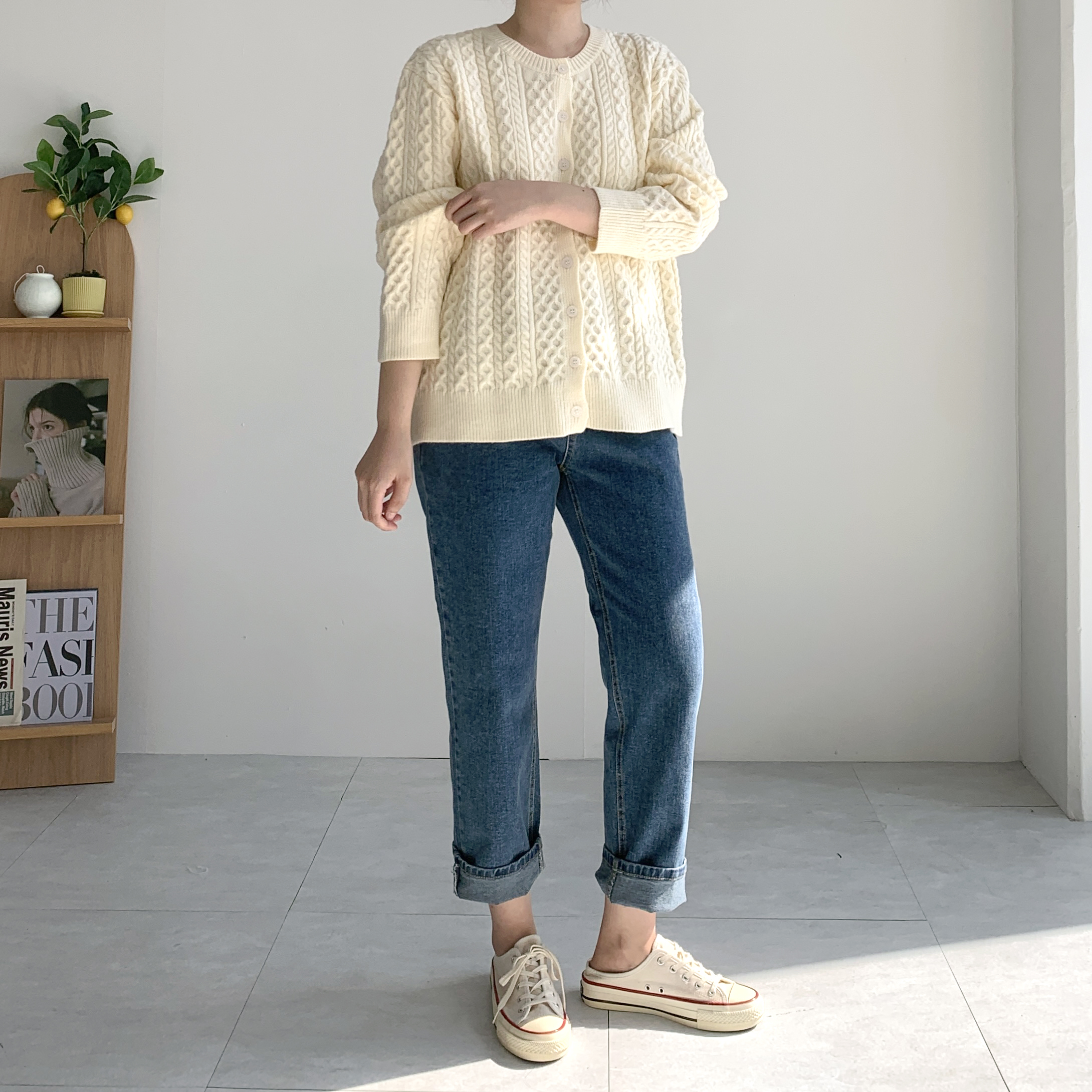 [S-3XL] 밴딩청바지 빅사이즈 흑청바지 - 상세 이미지 3