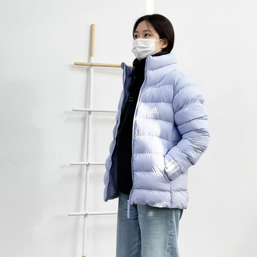 [시즌세일] 아디다스삼선 스미드 웨이트 여성 경량 푸퍼 패딩 자켓 바이올렛, 2XL - 상세 이미지 5