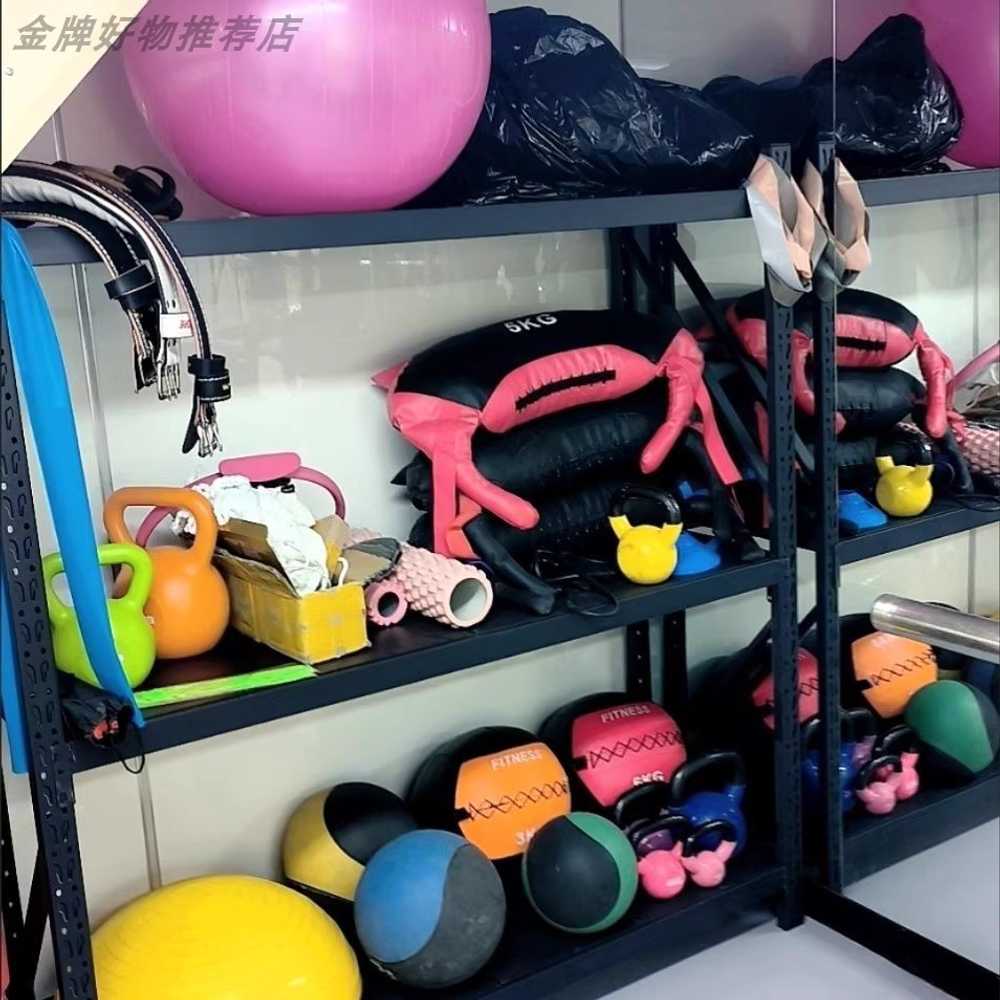짐볼 선반 요가 피트니스 장비 용품 디스플레이 랙 80x40x160 - 상세 이미지 5