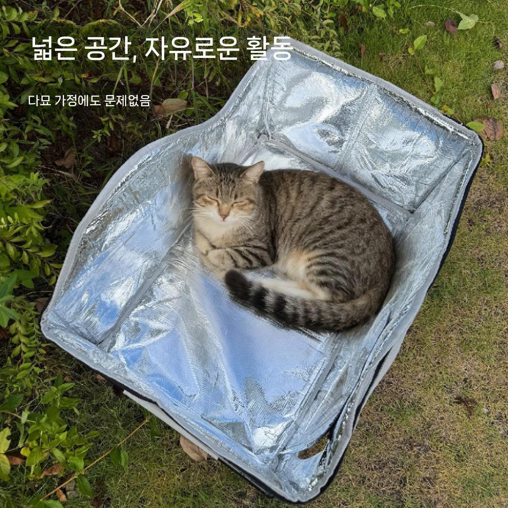 야외용 고양이 하우스 강아지 방수 방한 밀폐형 단열 반려동물 - 상세 이미지 3