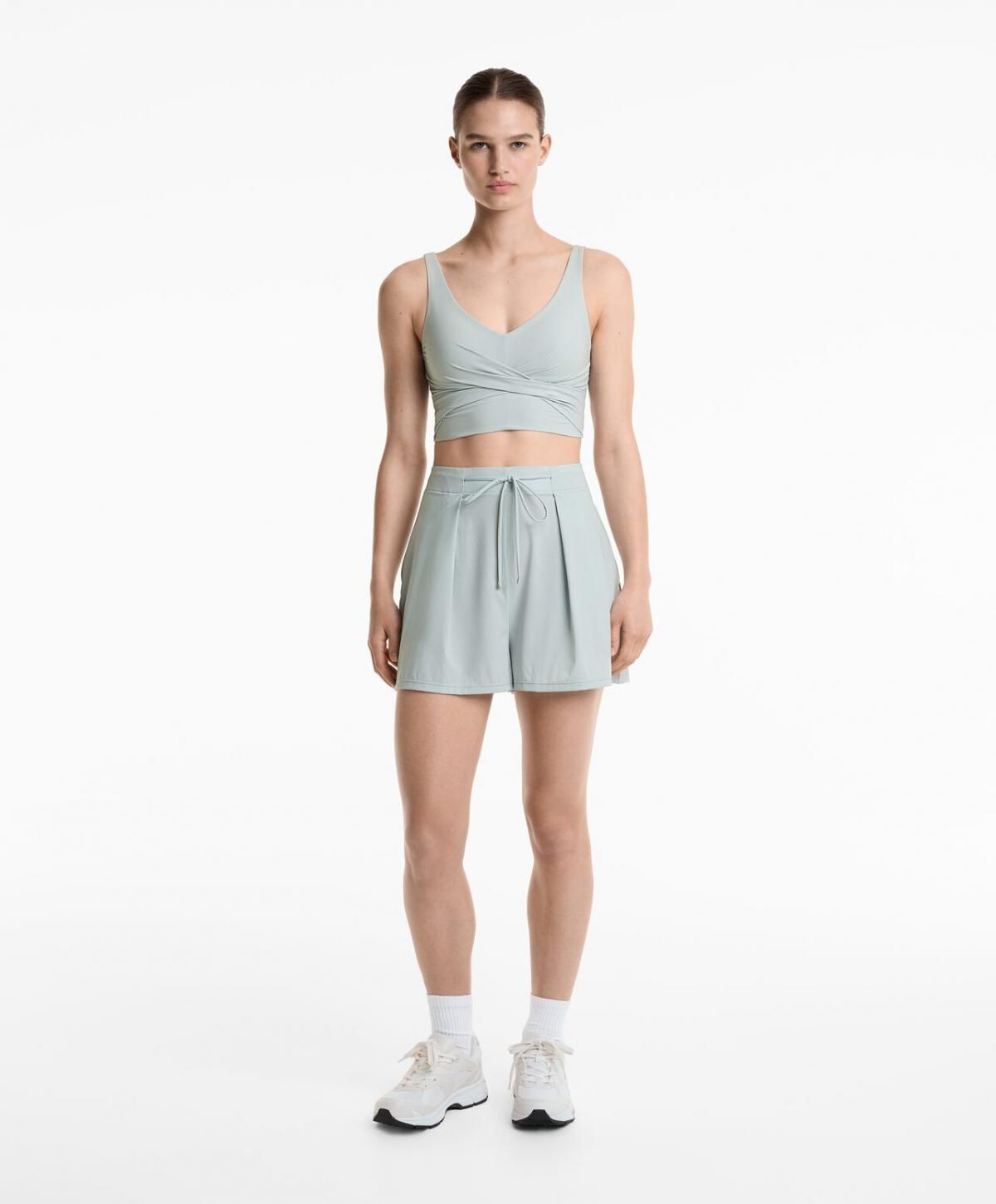 오이쇼 쿨터치 테크니컬 플리츠 라이트 반바지 3374/229 STONEBLUE - 상세 이미지 3