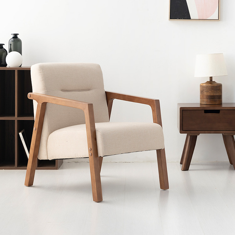 COOKY 패브릭 소파 1인 딥베이지 8374.4549, 1인용