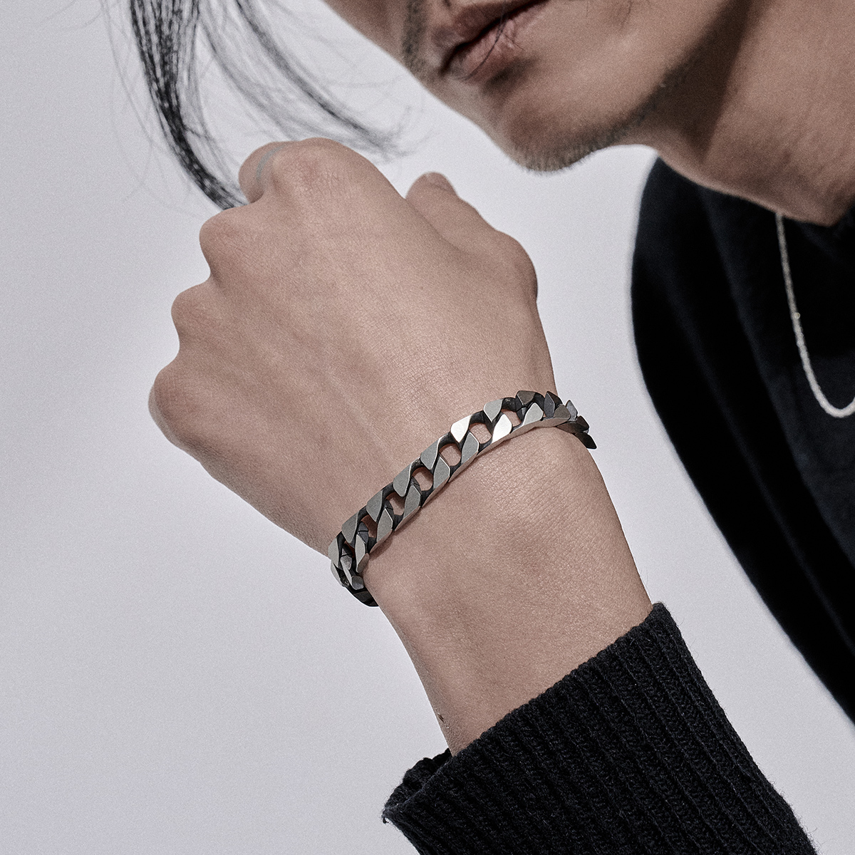 실버태그 STB 25FW1 무광 체인 팔찌 - 상세 이미지 3