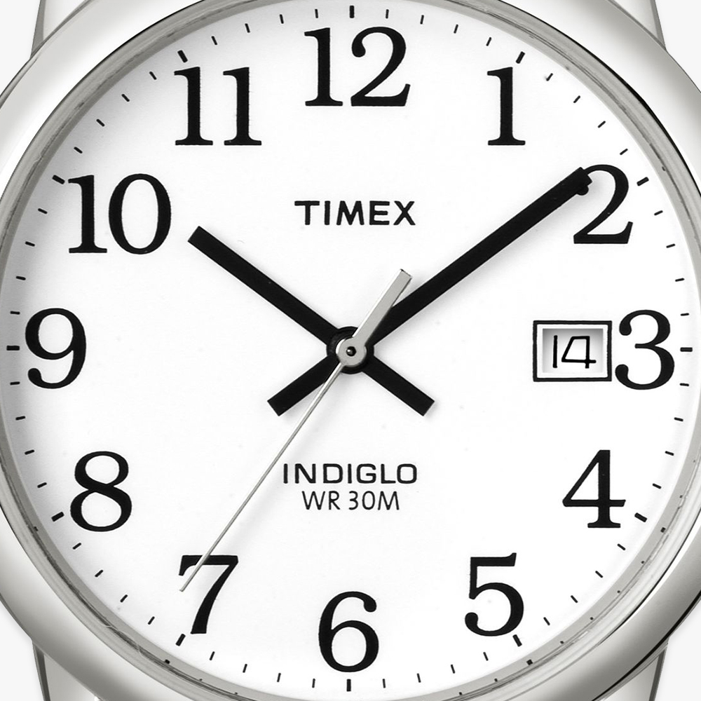 타이맥스 이지리더 블랙 가죽스트랩 드레스워치 35mm T2H281