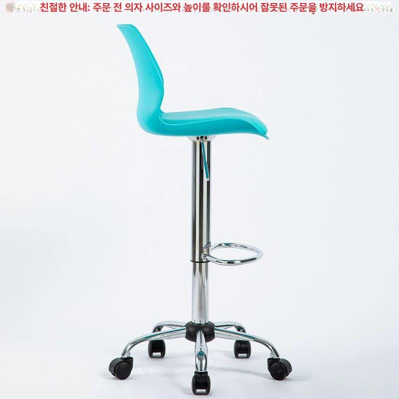 이동식 높이조절 의자 간이 원형 사무실 카운터 높은의자 의자 좌판 색상 선택 가능 8색 - 상세 이미지 2