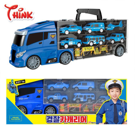 그코 경찰카 캐리어 장난감차 경찰트공대 분리가능 변신 완구 조카선물 자동차