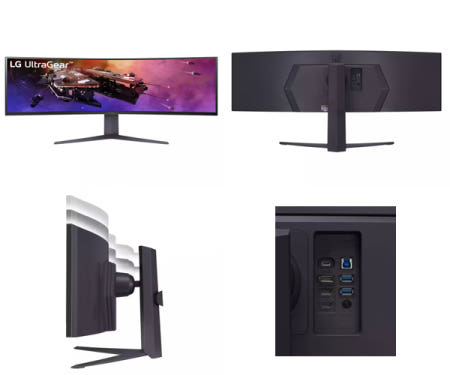 LG전자 LG전자 45인치 45GR75DC DQHD 32:9 울트라기어 커브드 게이밍 모니터