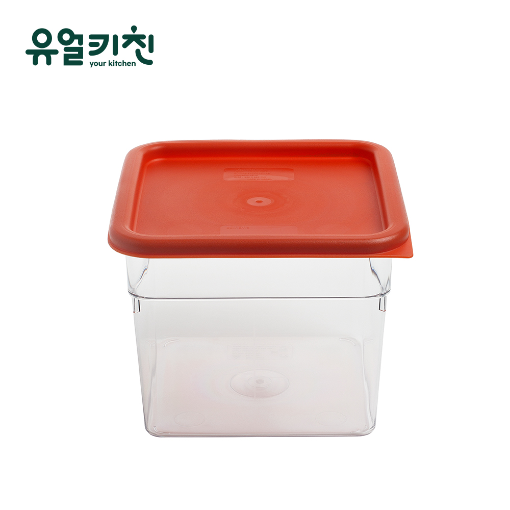 사각플라스틱통 식재료 보관용기 저장용기 6호(qt) - 상품 이미지