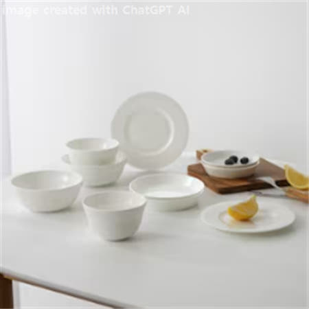 [한국도자기 ] 모노화이트 홈세트 10P