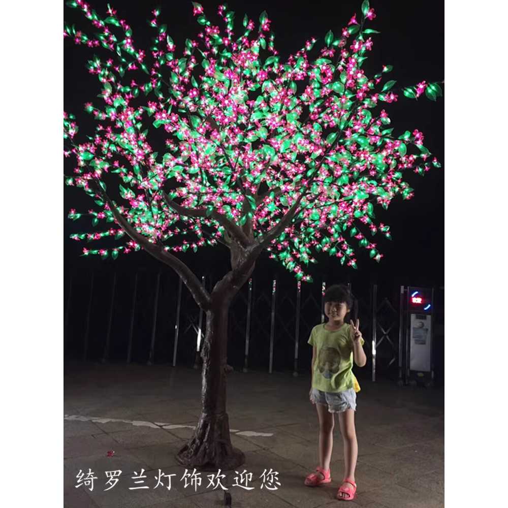 인조나무 조명 벚꽃 인테리어 대형 회사 조팝 인조목 1152구 - 상세 이미지 4
