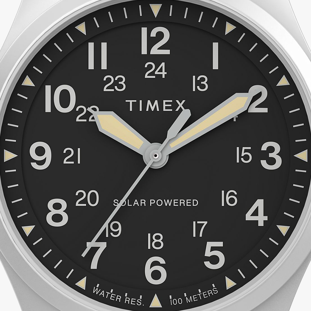 타이맥스 익스페디션 필드워치 태양광 충전 가죽시계 36mm TW2V00200