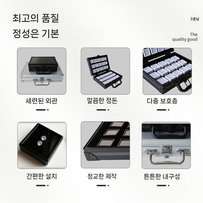 보석 수납 케이스 투명 플라스틱 다이아몬드 귀금속 전시 - 상세 이미지 4