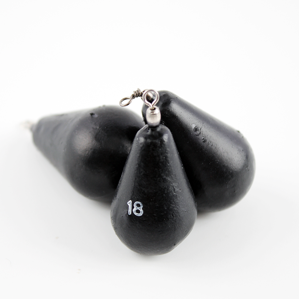 블랙 봉돌 검정 고리 회전 원투 낚시 고리추 구멍추 물방울 강철추 - 상세 이미지 5