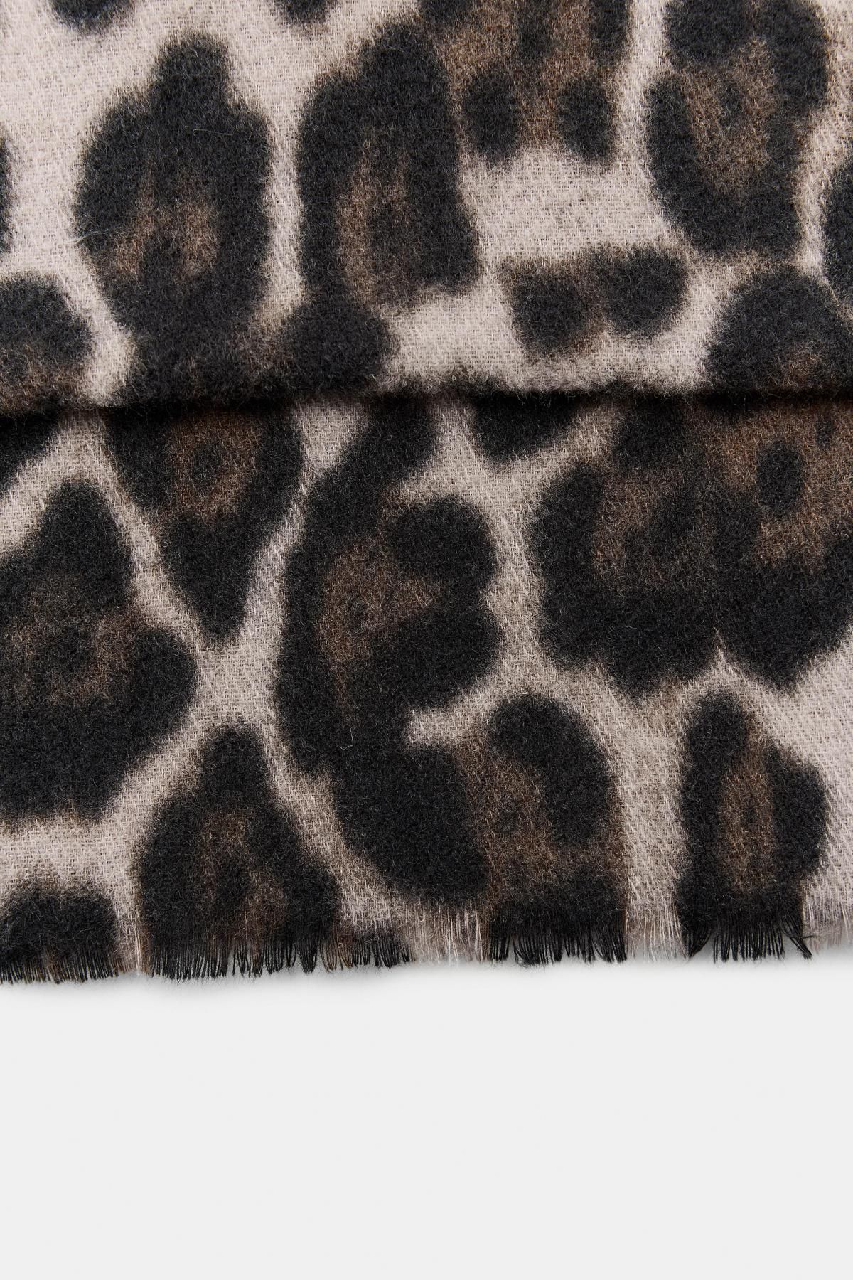 자라 애니멀 레오파드 프린트 스카프 9967/218 LEOPARD / GREY - 상세 이미지 4