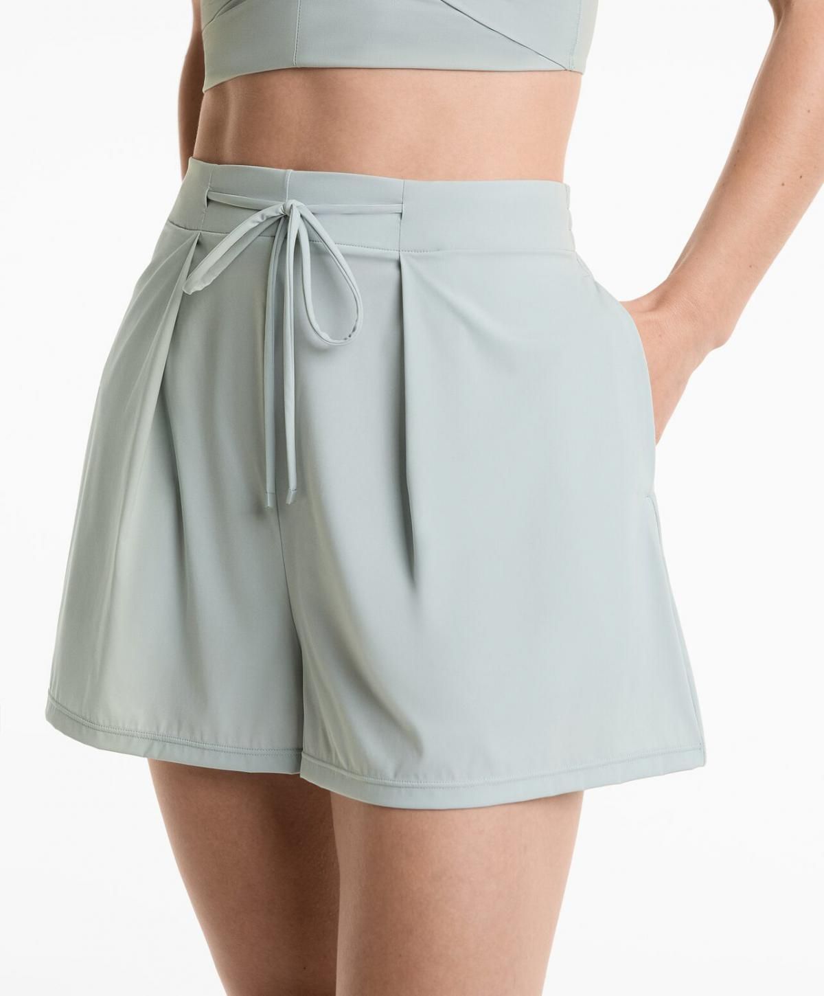 오이쇼 쿨터치 테크니컬 플리츠 라이트 반바지 3374/229 STONEBLUE - 상세 이미지 5