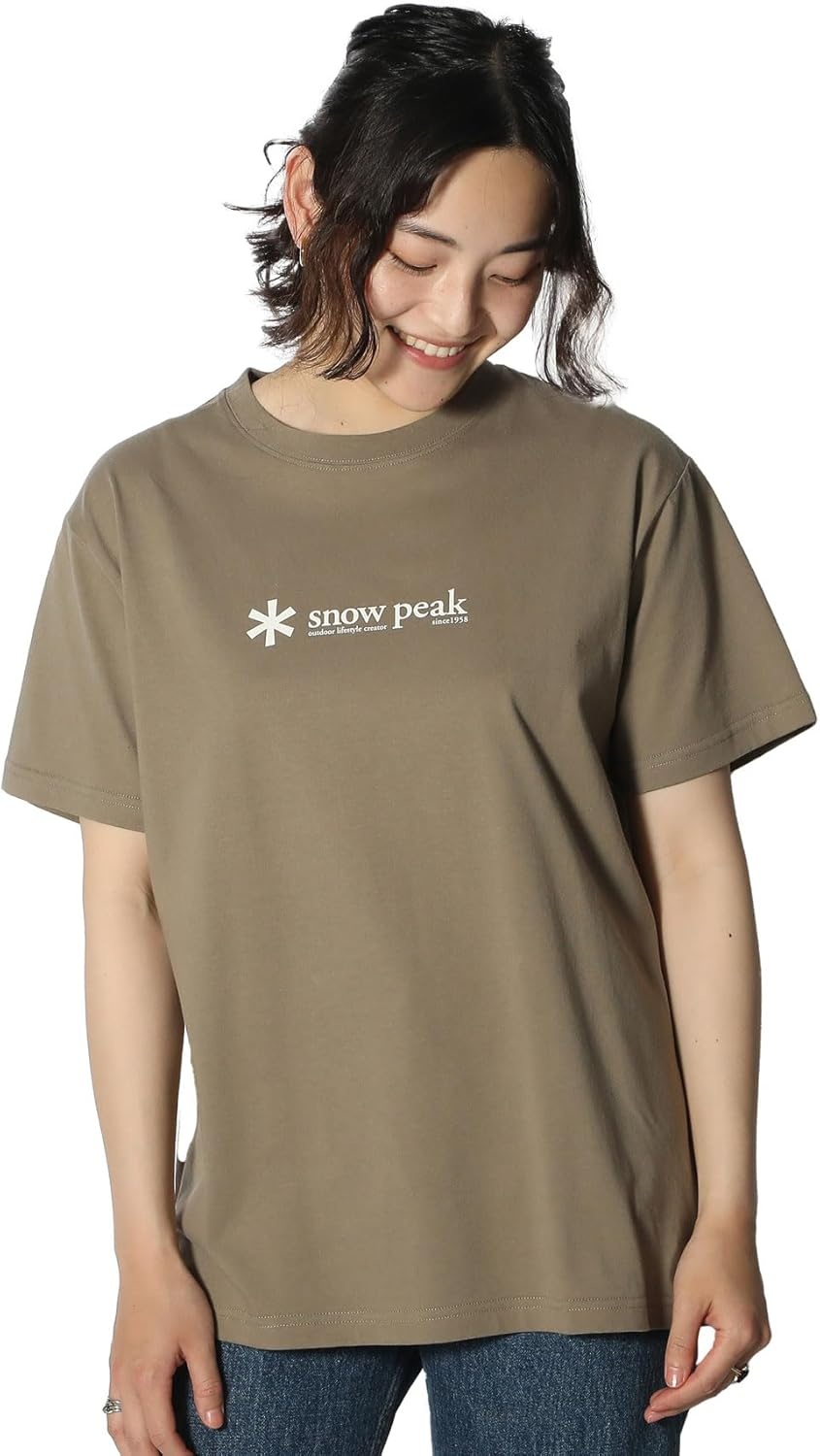 스노우피크 코튼 반팔 티셔츠 라이프웨어 데일리 기본핏 내추럴감성 TS-25SU401 - 상품 이미지