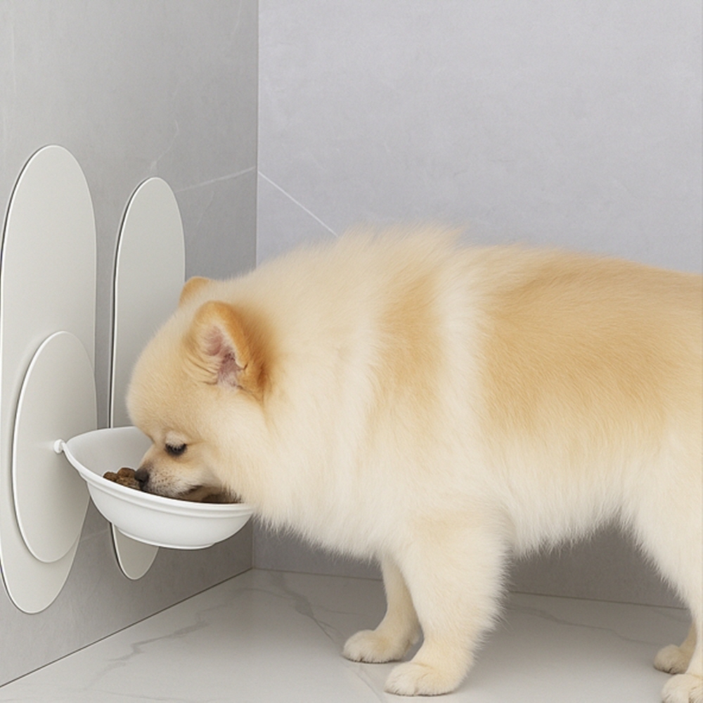 강아지밥그릇 고양이밥그릇 도자기 높이조절 물그릇 분리세척 식기 1구