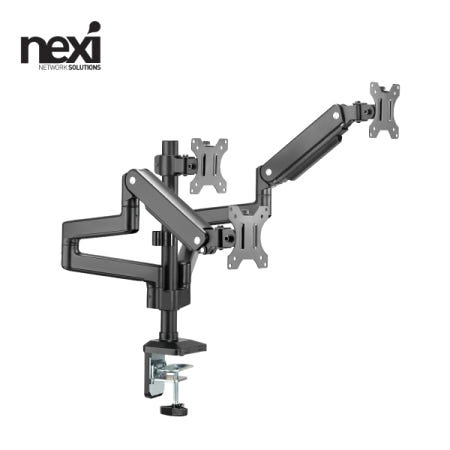 NX1249 알루미늄 트리플 모니터 암 거치대(NX-LDT53-C036P)