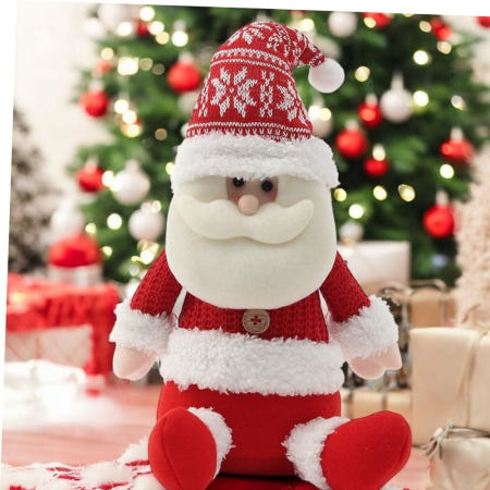 겨울솜인형 하얀겨울 산타 솜인형 크리스마스 트리밑 장식 인형
