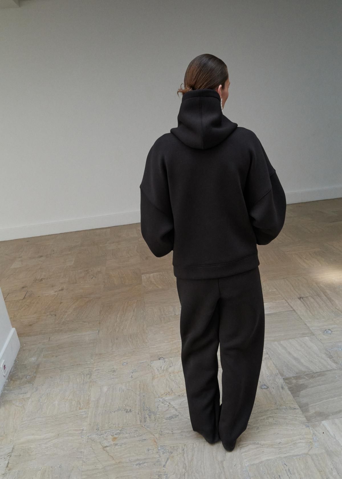 망고 테크니컬 스트레이트핏 미디웨이스트 밴딩 조거 팬츠 17066358 MARRON - 상세 이미지 4